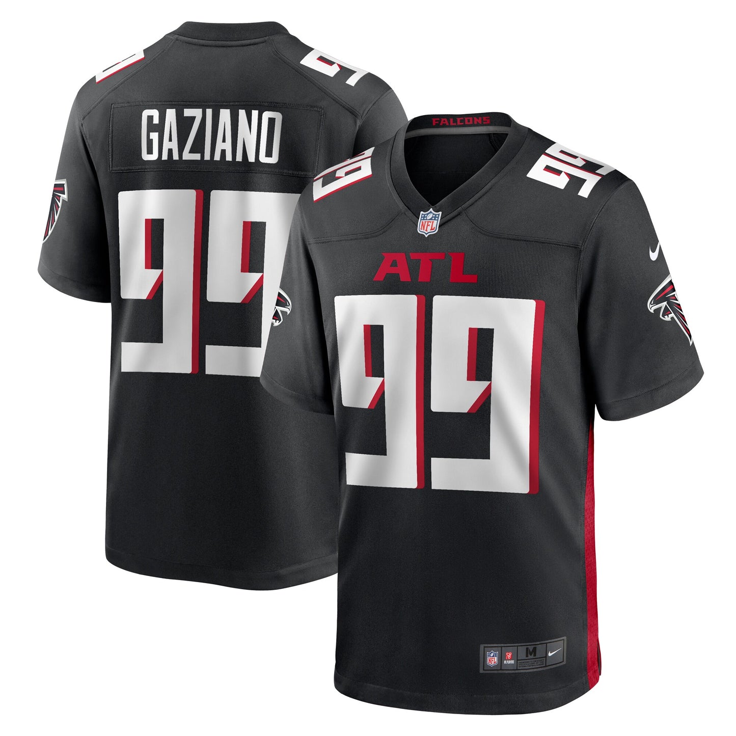 Joe Gaziano Atlanta Falcons Team Game Jersey - ?Black