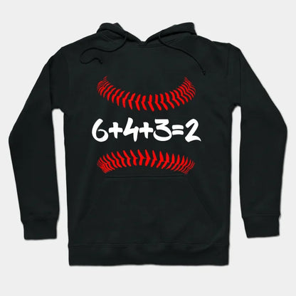 6432 Baseball Math Double Play Hoodie