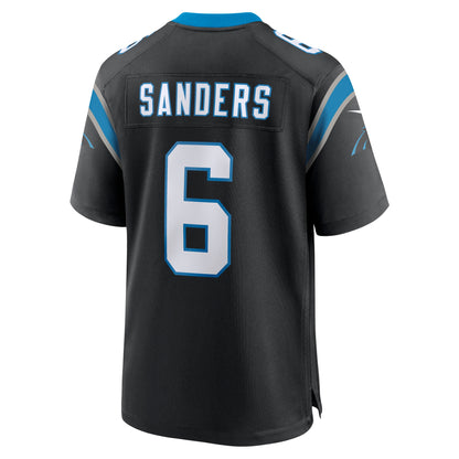 Miles Sanders Carolina Panthers Team Game Jersey - Black