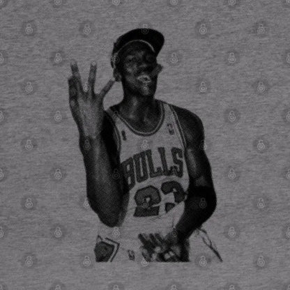 Michael Jordan Cigar - Vintage Halftone Hoodie