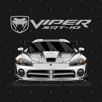 Dodge Viper Srt 10 (White) T-Shirt