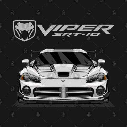 Dodge Viper Srt 10 (White) T-Shirt