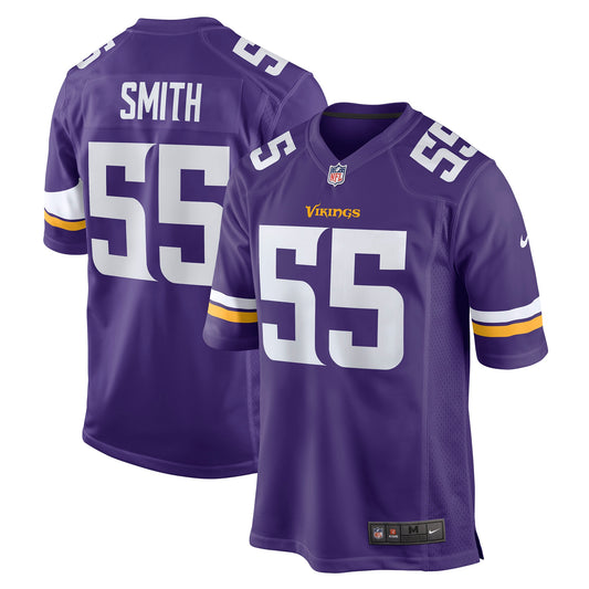Za'Darius Smith Minnesota Vikings Game Jersey - Purple