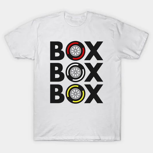 Box Box Box F1 Tire Compound Design T-Shirt