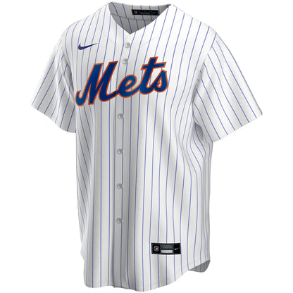 New York Mets Youth Home Replica Custom Jersey - White