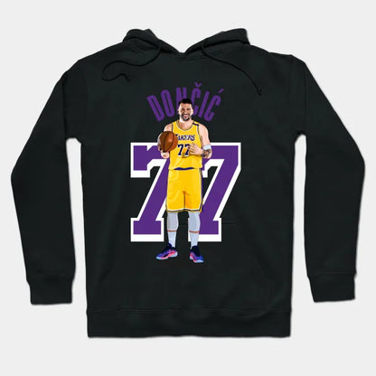 Luka Doncic La Lakers Vector Art Hoodie