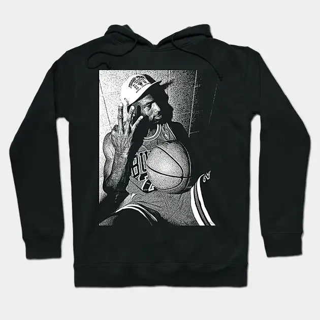 Michael Jordan Drawing Lines Artwork Hoodie
