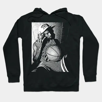 Michael Jordan Drawing Lines Artwork Hoodie