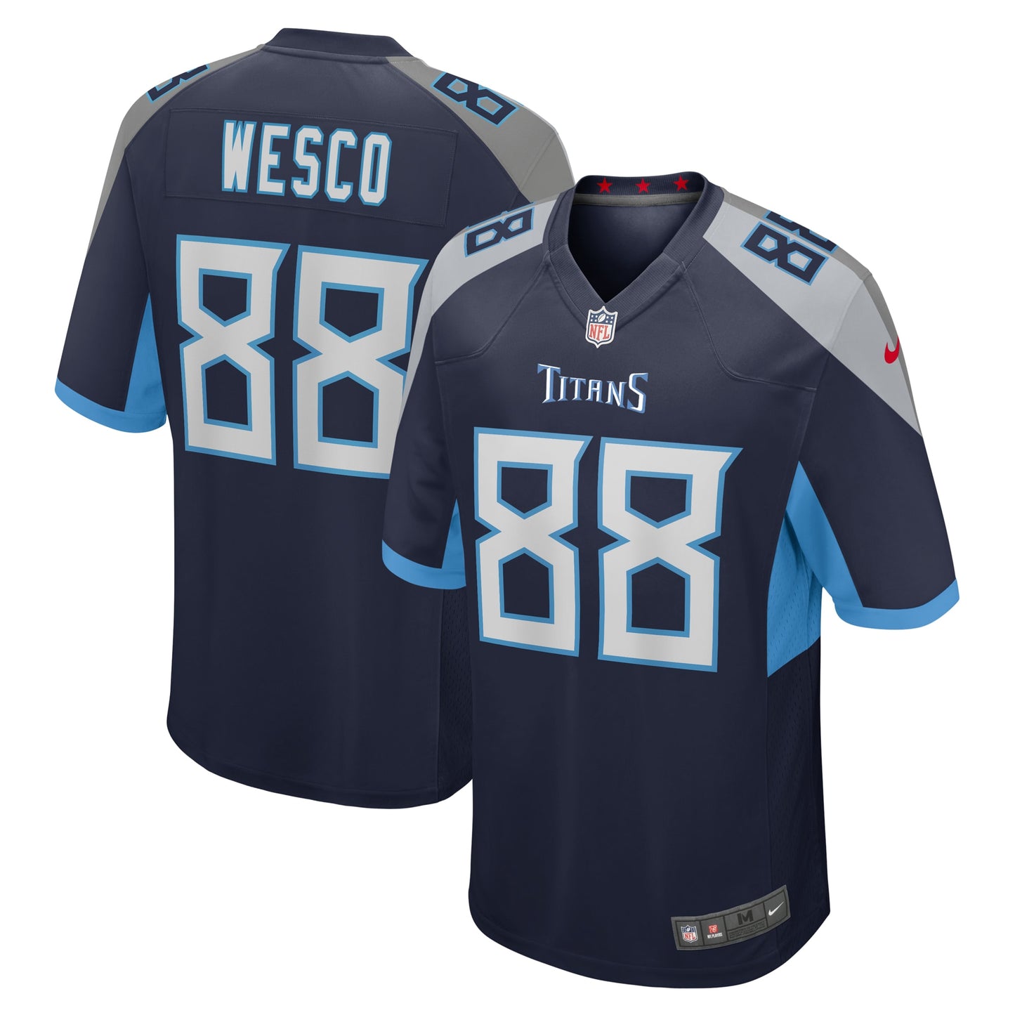 Trevon Wesco Tennessee Titans Game Player Jersey - Navy