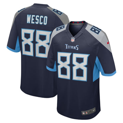 Trevon Wesco Tennessee Titans Game Player Jersey - Navy