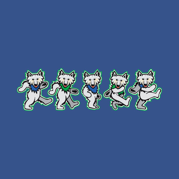 Dancing Grateful Wolves T-Shirt