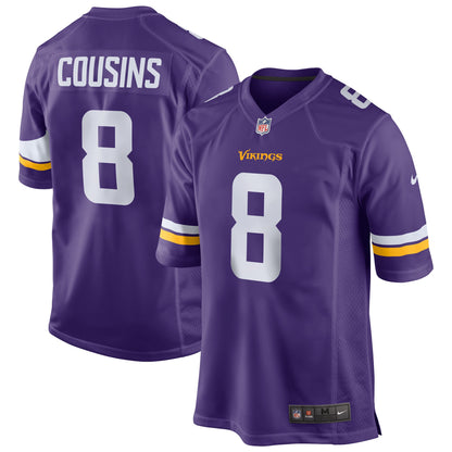 Kirk Cousins Minnesota Vikings Game Jersey - Purple