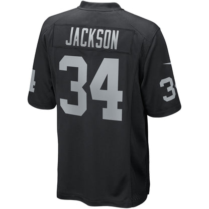 Bo Jackson Las Vegas Raiders Game Retired Player Jersey - Black
