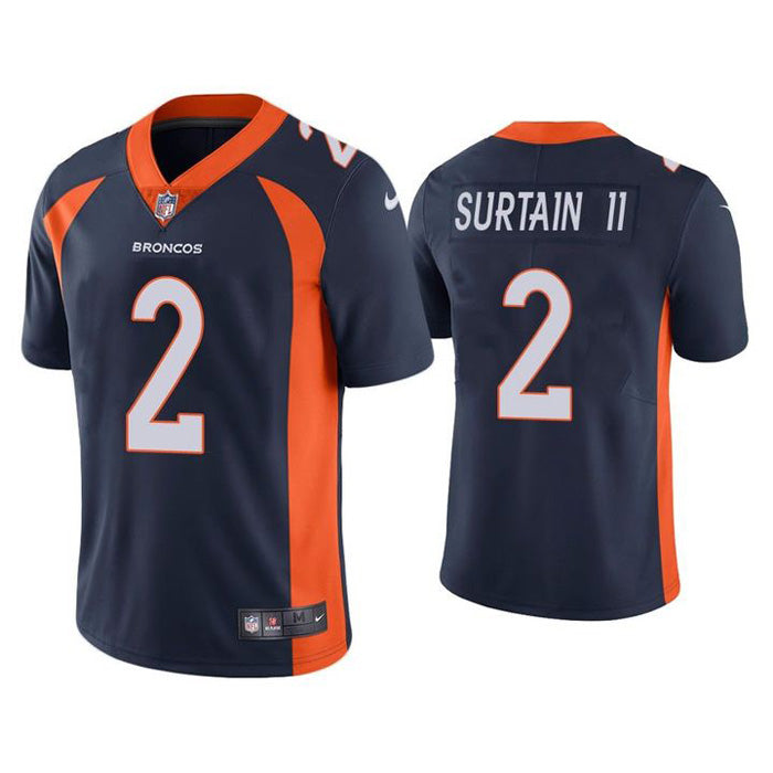 Men's Denver Broncos Patrick Surtain II Vapor Jersey - Navy