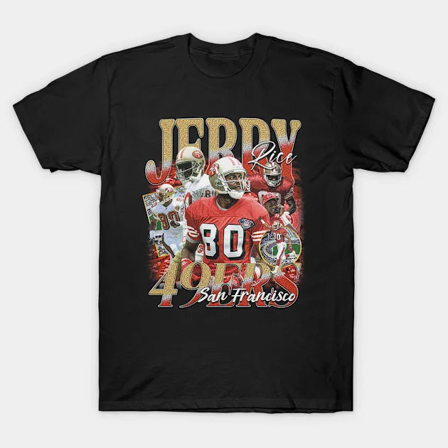 Jerry Rice Retro Bootleg T-Shirt
