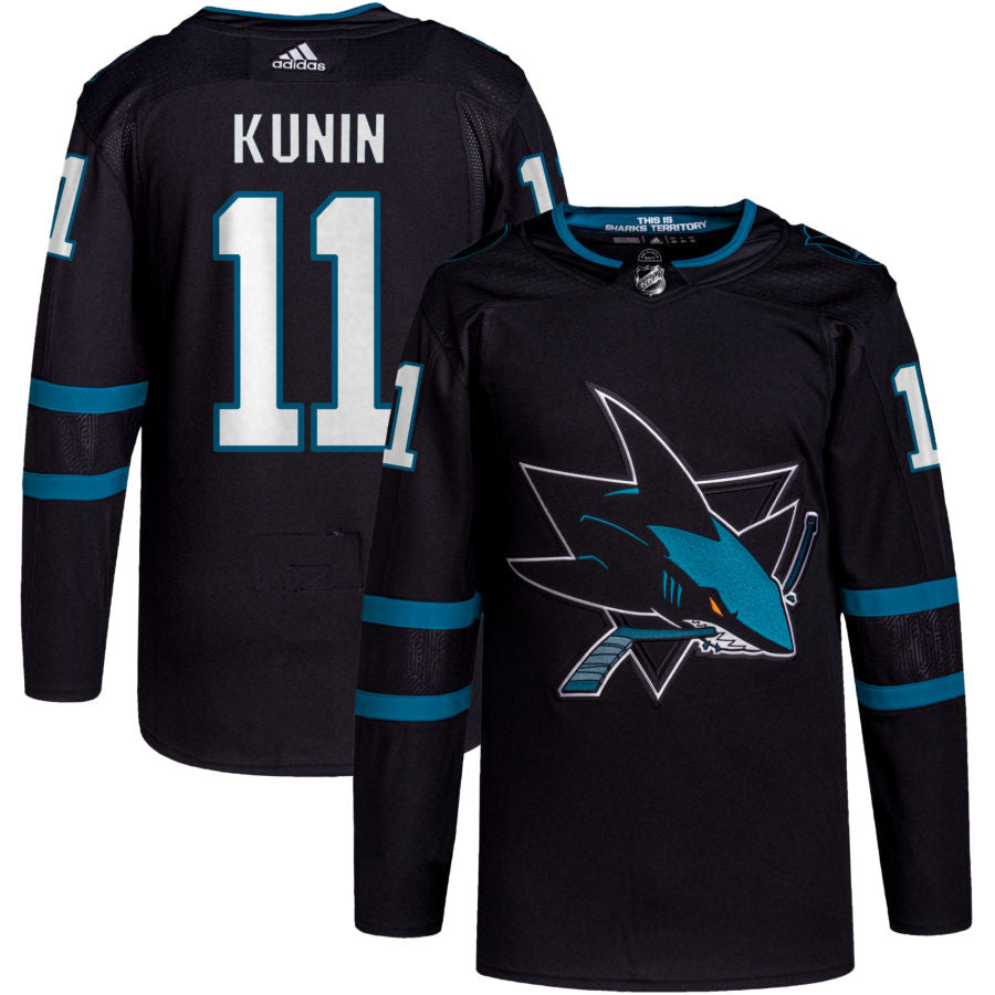 Luke Kunin San Jose Sharks Alternate Primegreen Authentic Pro Jersey - Black