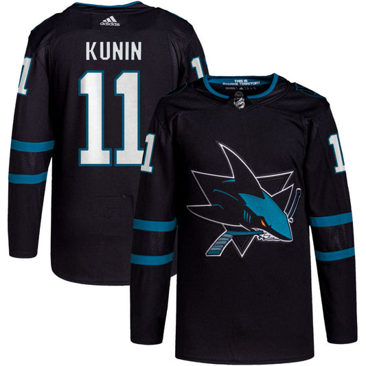 Luke Kunin San Jose Sharks Alternate Primegreen Authentic Pro Jersey - Black