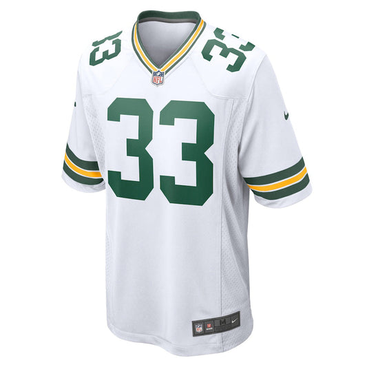 Men's Green Bay Packers Aaron Jones Game Jersey - White