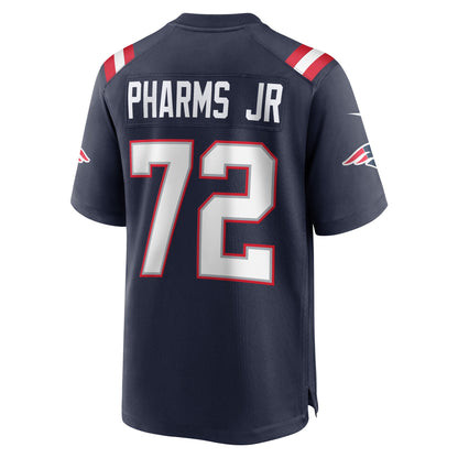 Jeremiah Pharms Jr. New England Patriots Game Player Jersey - Navy
