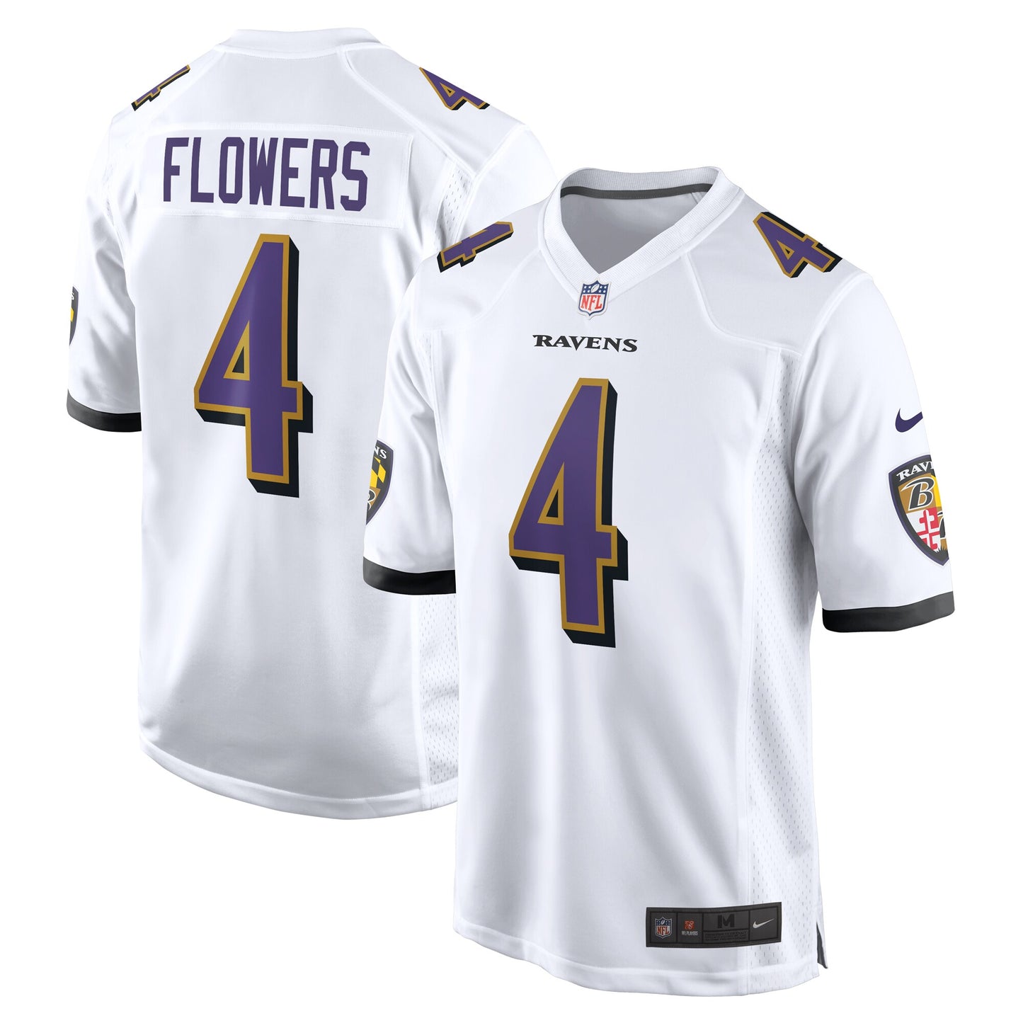 Zay Flowers Baltimore Ravens ?Game Jersey - ?White