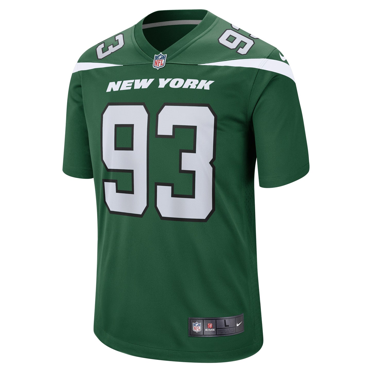 Quinton Jefferson New York Jets Game Jersey - Green
