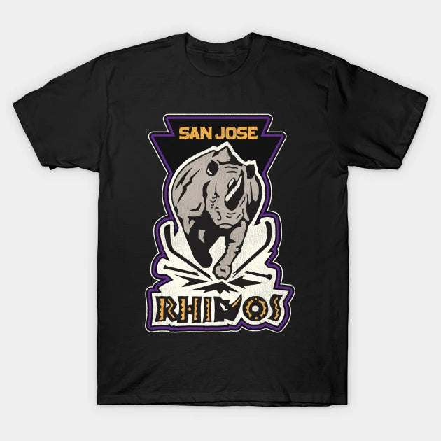 Defunct San Jose Rhinos Roller Hockey T-Shirt