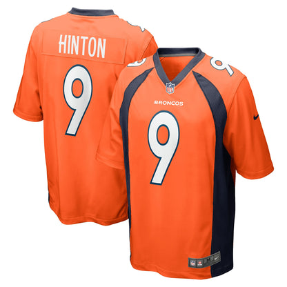 Kendall Hinton Denver Broncos Game Player Jersey - Orange