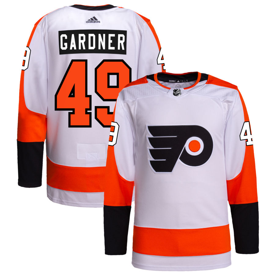 Rhett Gardner Philadelphia Flyers Away Authentic Pro Jersey - White