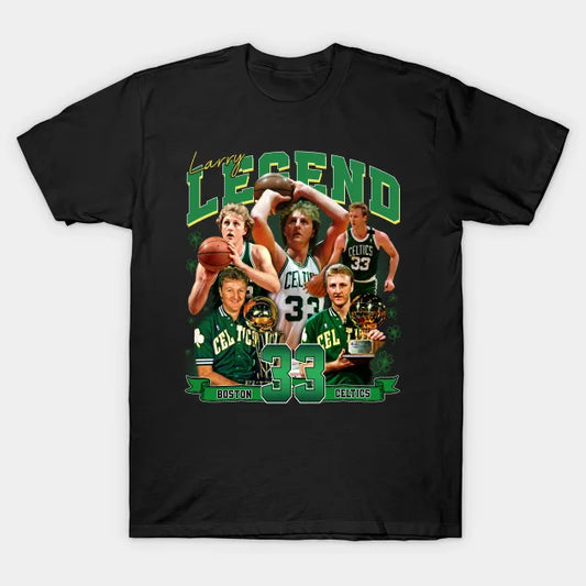 Larry Bird Legend Air Bird Basketball Signature Vintage Retro 80S 90S Bootleg Rap Style T-Shirt