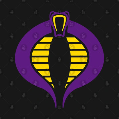 Purple And Gold Cobra Hoodie