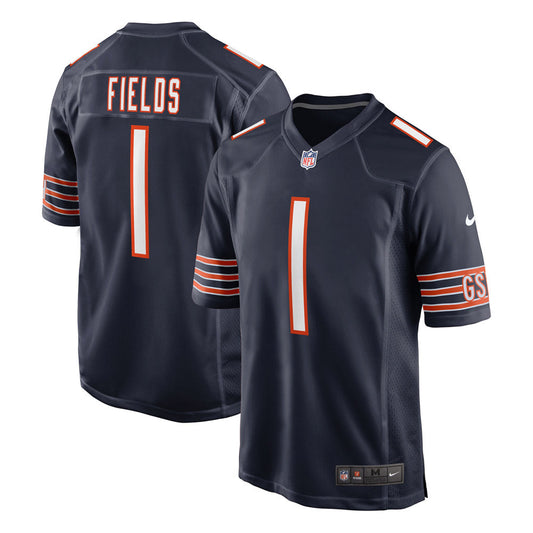 Men's Chicago Bears Justin Fields Game Jersey Navy