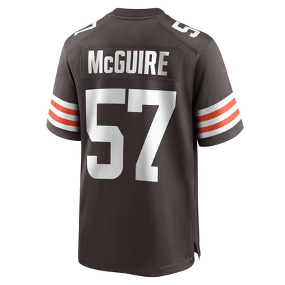 Isaiah McGuire Cleveland Browns Team Game Jersey - ?Brown