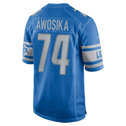 Kayode Awosika Detroit Lions Home Game Player Jersey - Blue
