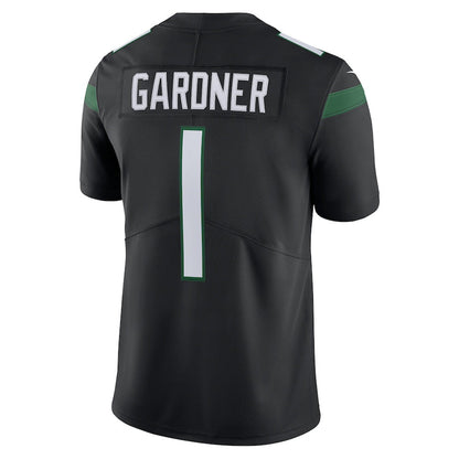 Men's New York Jets Sauce Gardner Vapor Jersey - Black