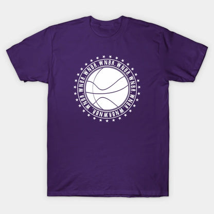 Wnba || Circle White | Logo Type || V7 T-Shirt