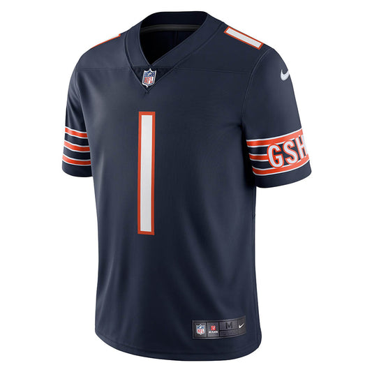 Men's Chicago Bears Justin Fields Vapor Limited Jersey Navy