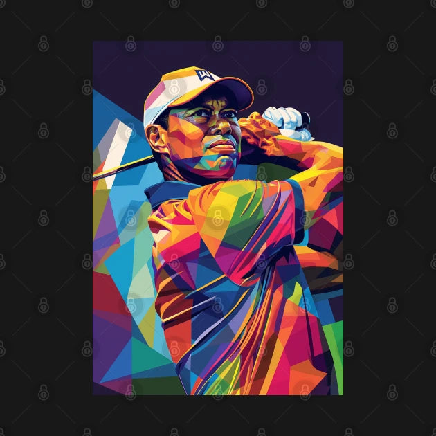 Tiger Woods Wpap Pop Art T-Shirt