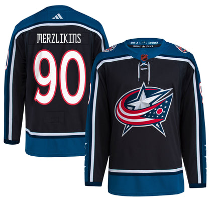 Elvis Merzlikins Columbus Blue Jackets Reverse Retro 2.0 Authentic Player Jersey - Black