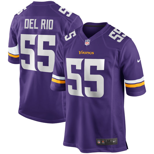 Jack Del Rio Minnesota Vikings Game Retired Player Jersey - Purple