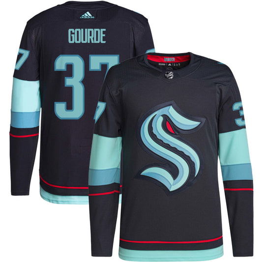 Yanni Gourde Seattle Kraken Home Authentic Primegreen Jersey - Navy