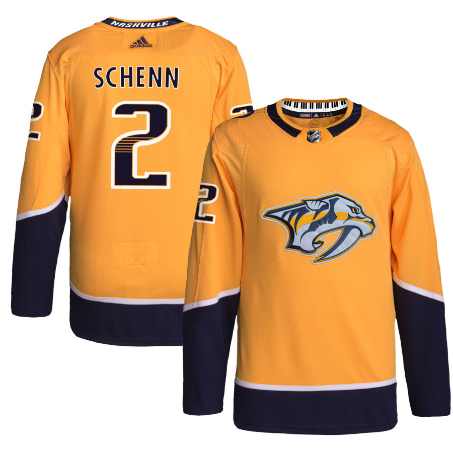 Luke Schenn Nashville Predators Home Primegreen Authentic Pro Jersey - Gold