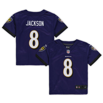 Toddler Lamar Jackson Purple Baltimore Ravens Game Jersey
