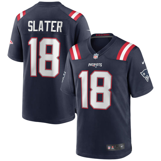 Matthew Slater New England Patriots Game Jersey - Navy