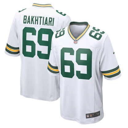 Men's Green Bay Packers David Bakhitari Game Jersey - White