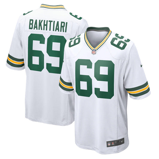 Men's Green Bay Packers David Bakhitari Game Jersey - White