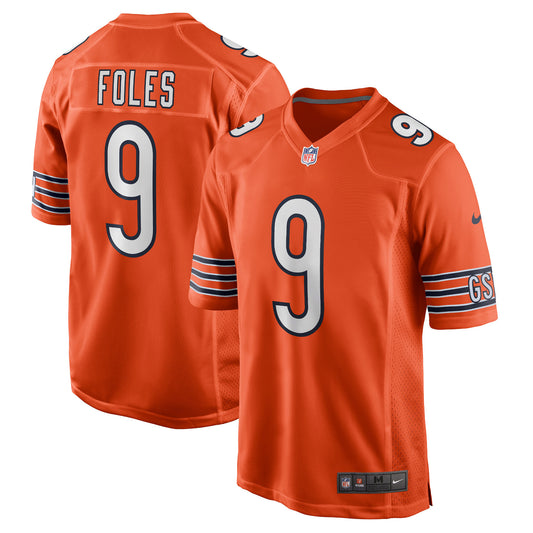 Nick Foles Chicago Bears Game Jersey - Orange