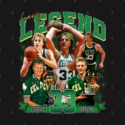 Larry Bird Legend Air Bird Basketball Signature Vintage Retro 80S 90S Bootleg Rap Style T-Shirt