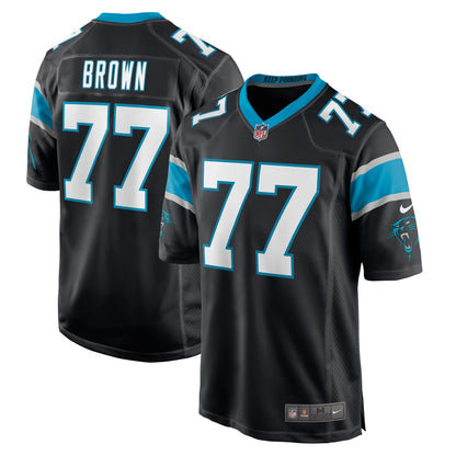 Deonte Brown Carolina Panthers Game Player Jersey - Black