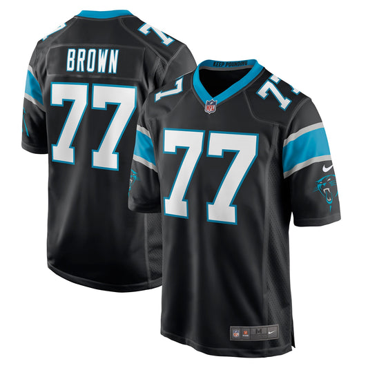 Deonte Brown Carolina Panthers Game Player Jersey - Black