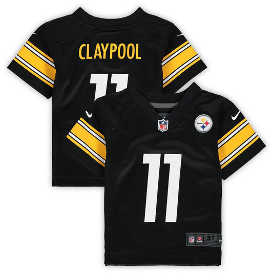 Toddler Chase Claypool Black Pittsburgh Steelers Game Jersey